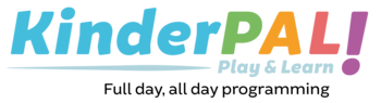 KinderPAL Play and Learn! Full day, all day programming logo